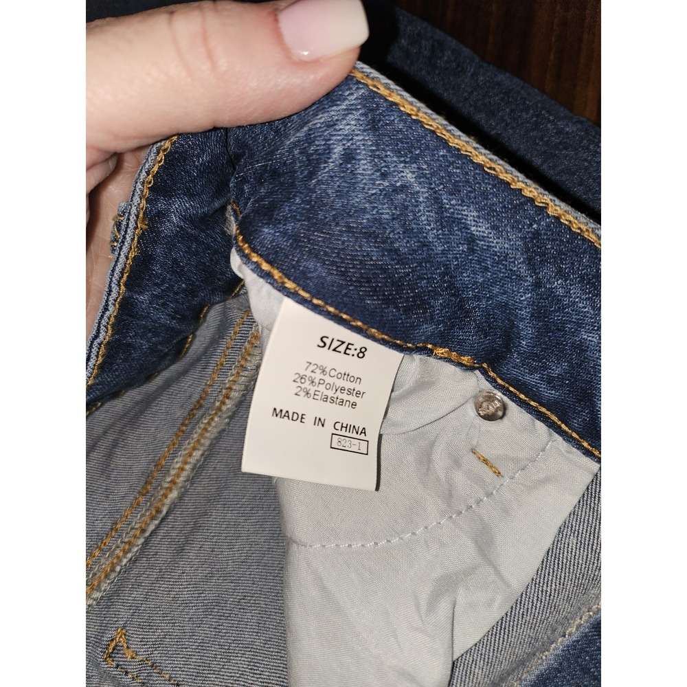 Cropped Jeans With Drawstring - Picture 4 of 6